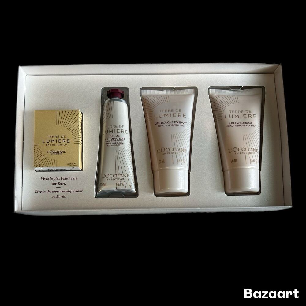 L’Occitane Terre De Lumiere Boxed 4pc Gift Set Eau De Parfum Discontinued